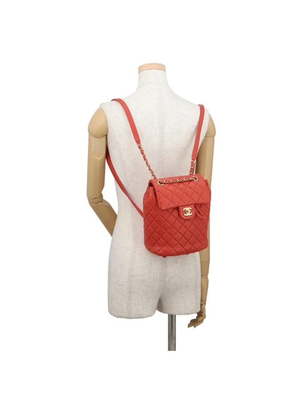 Chanel Backpack Quilted CC Logo Lambskin